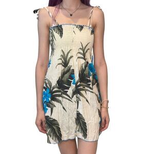 hawaiian floral dress